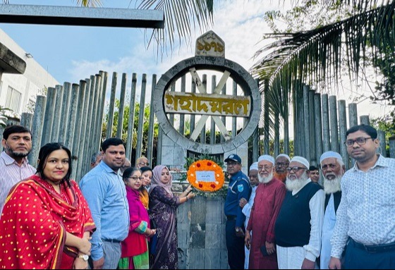 কালীগঞ্জে গণকবরে শহীদের প্রতি বিনম্র শ্রদ্ধা