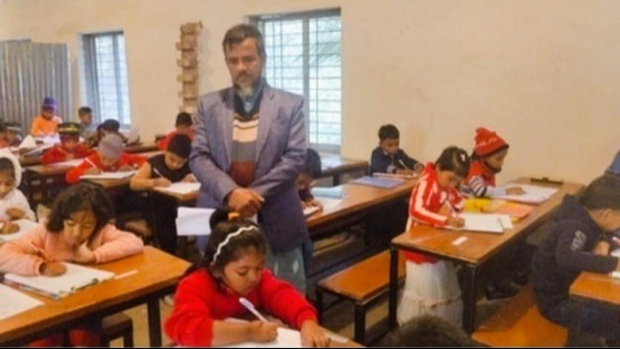 মান্দায় স্কুলের বৃত্তি পরীক্ষা