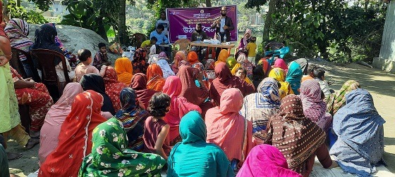 নাসিরনগরে তথ্যকেন্দ্রের আয়োজনে উঠান বৈঠক