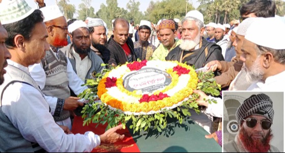 মহাদেবপুরে ফুলেল শ্রদ্ধায় বিএনপি নেতা আবিদ