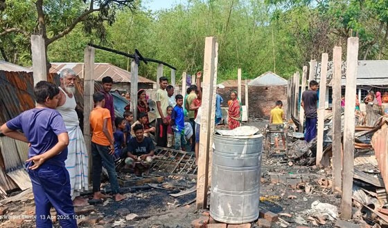 গাবতলীতে অগ্নীকান্ডে ৪ পরিবারের ৩০ লাখ টাকার ক্ষয়ক্ষতি