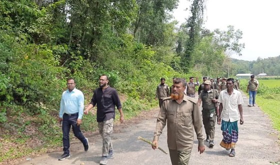 গারো পাহাড়ে বুনোহাতির নির্বিঘ্ন বিচরণে বন বিভাগের অভিযান