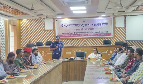 মোল্লাহাটে আইন-শৃঙ্খলা কমিটির সভা অনুষ্ঠিত
