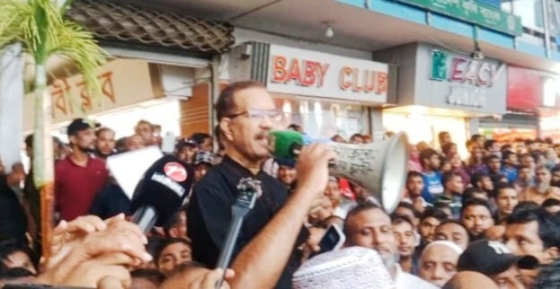 কালীগঞ্জে গণঅভ্যুত্থানের বিজয় মিছিলে ফজলুল হক মিলন