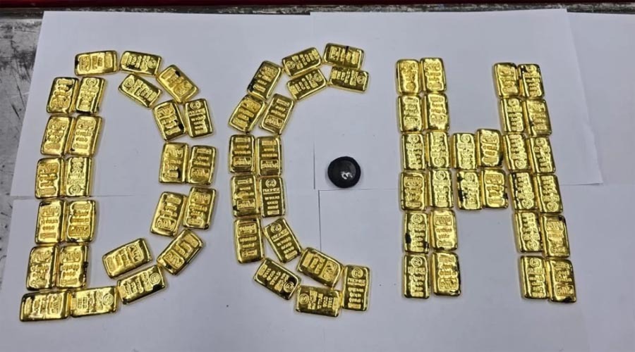শাহজালালে বিমান থেকে উদ্ধার ১২ কোটি টাকার সোনা