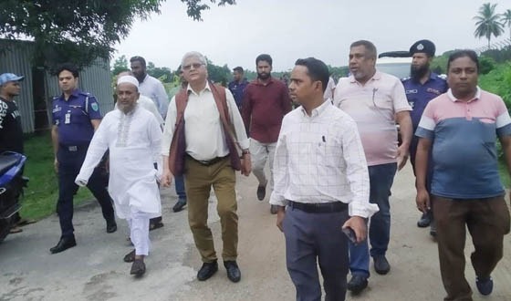 চাতলাপুর স্থল শুল্ক স্টেশন ও চেকপোস্ট পরিদর্শ শ্রী চন্দর শেখর