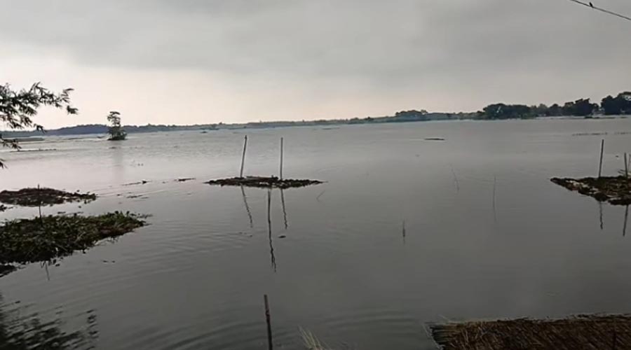 দীর্ঘদিন খাল খনন না করায় শৈলকুপায় ১শ গ্রামের ফসল পানির নিচে