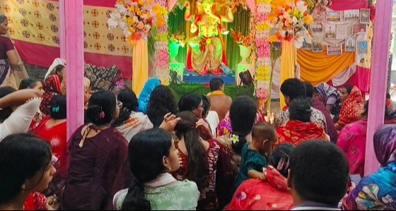 হাইমচরে এই প্রথম বৃহৎপরিসরে গণেশ পূজা উদযাপন