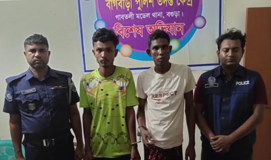 গাবতলী থানা পুলিশের মাদকবিরোধী অভিযানে ১০০ পিস ইয়াবাসহ গ্রেপ্তার ২
