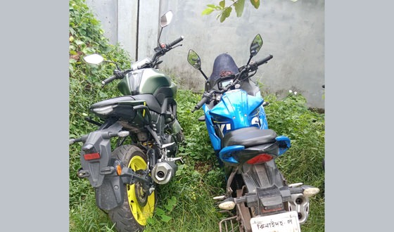 কোটচাঁদপুরে দুটি চোরাই মটরসাইকেল উদ্ধার