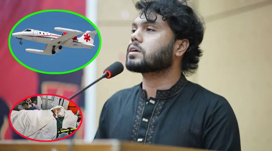 হাদির জন্য ঢাকায় এয়ার অ্যাম্বুলেন্স, নেওয়া হবে সিঙ্গাপুর