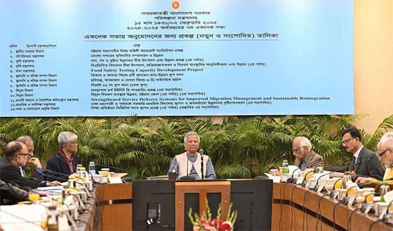 একনেকে ১২ হাজার ৫৩২ কোটি টাকার ১৩ প্রকল্প অনুমোদন