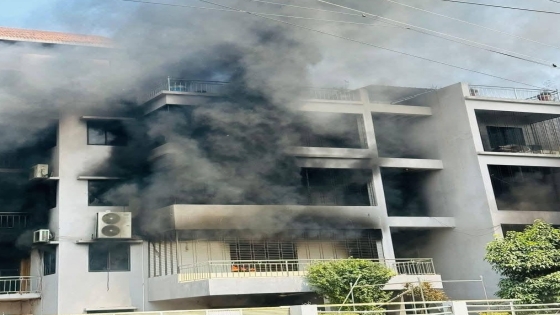 সাবেক পররাষ্ট্র প্রতিমন্ত্রীর বাড়িতে আগুন