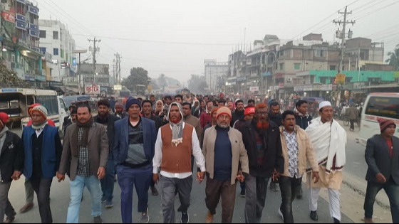 গাংনীতে যুবদল নেতার হত্যাকারীদের বিচারের দাবিতে বিক্ষোভ