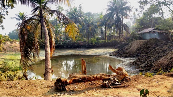 হাটহাজারীতে পরিবেশ আইন অমান্য করে পুকুর ভরাট