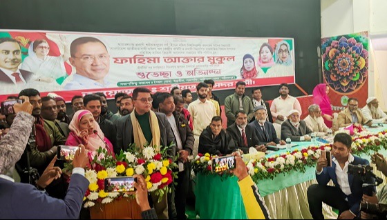 ইডেন কলেজ’র ছাত্রদলের সাবেক সভানেত্রীকে শরীয়তপুরে গণসংবর্ধনা