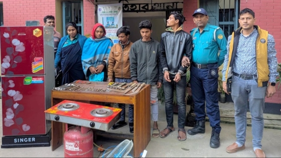 রাজশাহীতে নারীসহ চোর চক্রের চার সদস্য গ্রেপ্তার