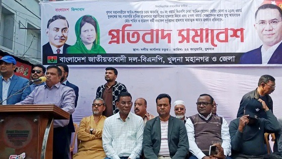 খুলনা থানার ওসিকে অপসারণের দাবি বিএনপির