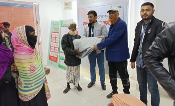 সেনবাগে শীতবস্ত্র কম্বল বিতরণ