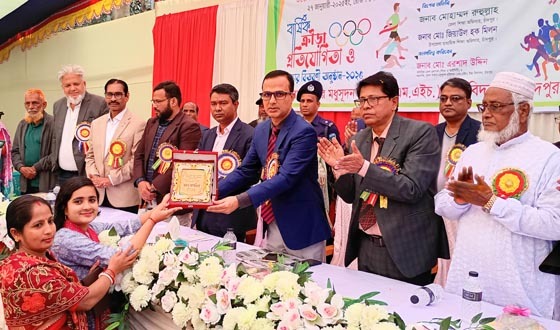 মধুসূদন হরিসভা (এমএইচ) উচ্চ বিদ্যালয়ের বর্ণিল বার্ষিক ক্রীড়ানুষ্ঠান