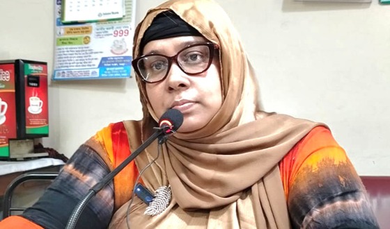 পিতার সম্পত্তি আত্মসাতের অভিযোগ ও নিরাপত্তার দাবীতে মেয়ের সংবাদ সম্মেলন