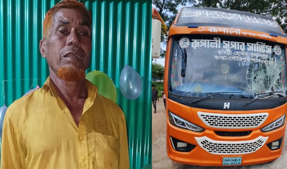 কুমিল্লায় রূপালী বাসের ধাক্কায় ব্যবসায়ী নিহত