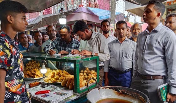 মধুখালীতে ভ্রাম্যমান আদালতের ৫টি মামলায় ৭হাজার টাকা জরিমানা