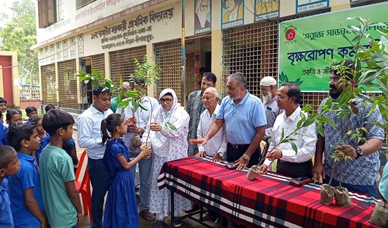 বিরলে মাসব্যাপী বৃক্ষরোপণ বিতরণ কর্মসূচি উদ্বোধন