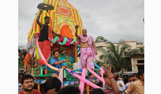 চাঁদপুরে উল্টো রথে শেষ হলো রথযাত্রা