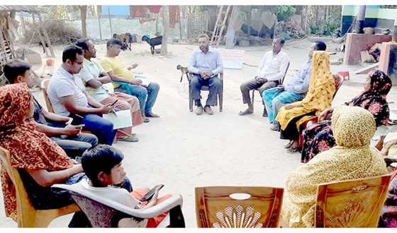 কলারোয়ায় কৃষকদের সাফল্য ছড়িয়ে দিতে ‘কৃষক দলগঠন’ মিটিং