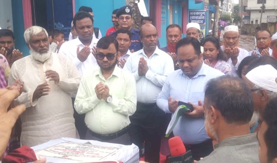ত্রিশালে ৫০ লাখ টাকা ব্যয়ে সড়ক উন্নয়ন কাজের উদ্বোধন