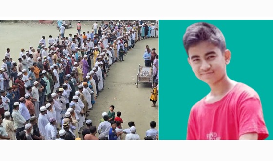 বরিশালের নানা বাড়িতে সামিউলের দাফন সম্পন্ন