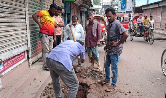 চাঁদপুরে গ্যাস লাইনে লিকেজ, ১৪ ঘন্টা পর সরবরাহ চালু
