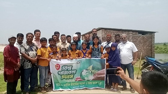 সাপাহারে বিশ্ব পরিবেশ দিবস উদযাপন