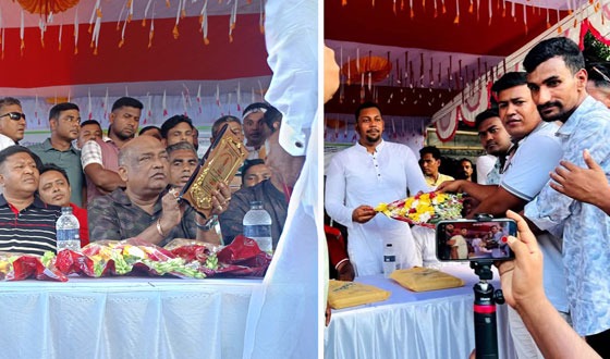 নর্থ সাউথ বিশ্ববিদ্যালয়ে ছাত্রদলের সভাপতিকে বাজিতপুরে সংবর্ধনা