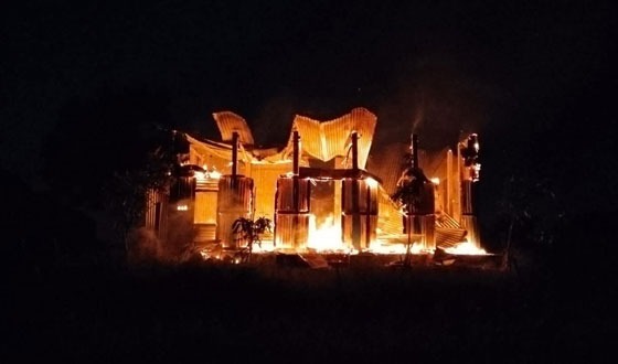 গজারিয়া আগুনে বসতঘর পুড়ে ছাই