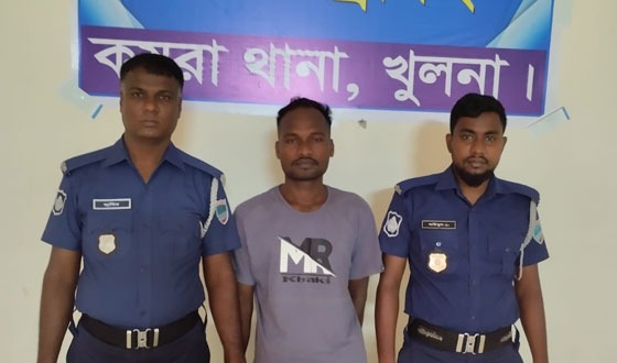 কয়রায় গাজাসহ ১ মাদক ব্যবসায়ী আটক