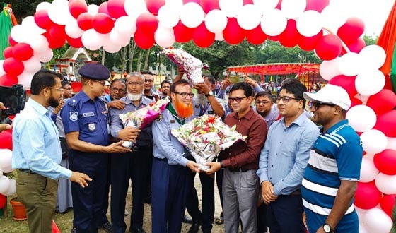 মধুখালীতে ৩০টি স্কুলের অংশ গ্রহনে কাব কার্নিভাল