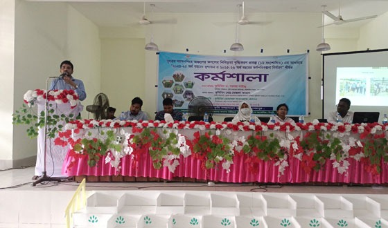 ফসলের নিবিড়তা বৃদ্ধিকরন প্রকল্পের আওতায় শেরপুরে কর্মশালা
