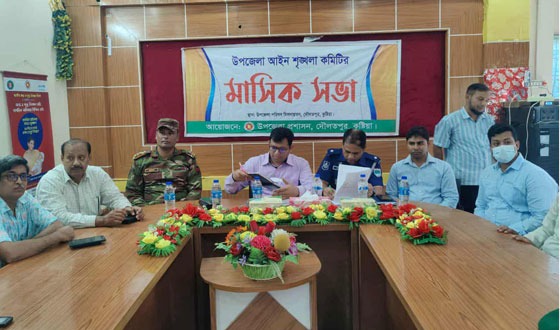 দৌলতপুরে মাসিক আইন-শৃঙ্খলা, চোরাচালান নিরোধ কমিটির সভা