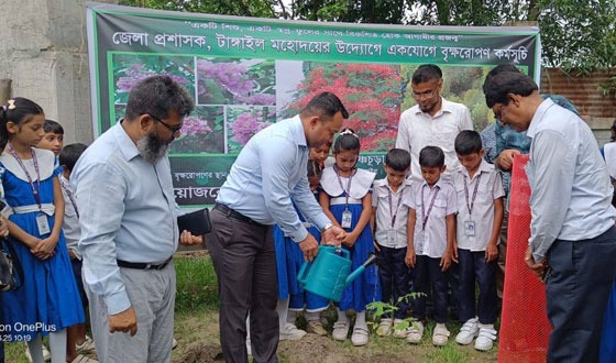 দেলদুয়ারে ১শ’ প্রাথমিক বিদ্যালয়ে গাছের চারা রোপন
