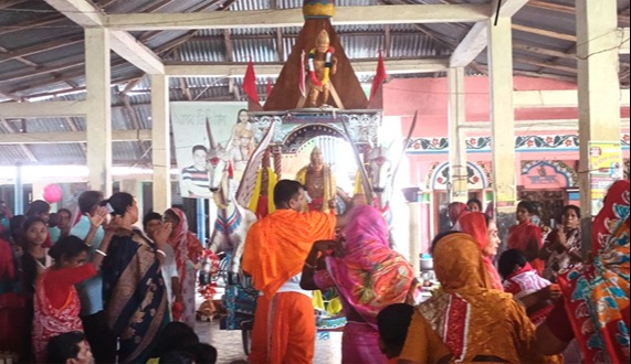 চিতলমারীতে বিশ্বসুখ হরিগুরুচাঁদ সেবাশ্রমে রথযাত্রা উদযাপন