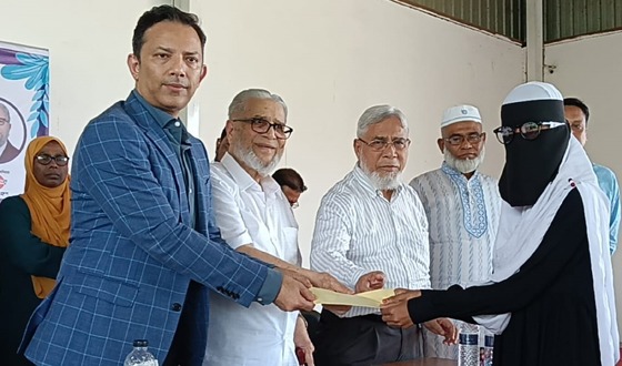 মাধবপুরে এস.এম ফয়সল শিক্ষাবৃত্তি প্রদান