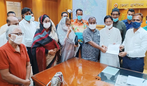ভাঙ্গা-কুয়াকাটা ছয়লেন মহাসড়কের দাবিতে বিক্ষোভ
