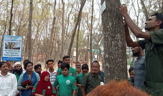শেরপুরে গাছ সুরক্ষা কর্মসূচি পালন