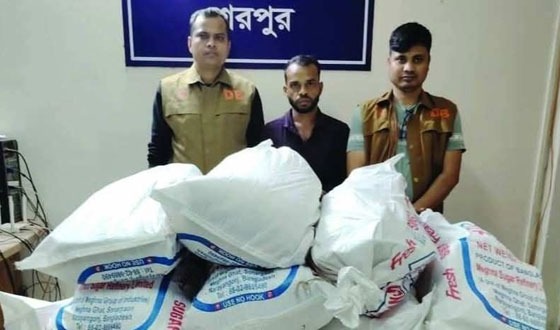 শেরপুরে চোরাই পণ্যসহ কারবারি আটক