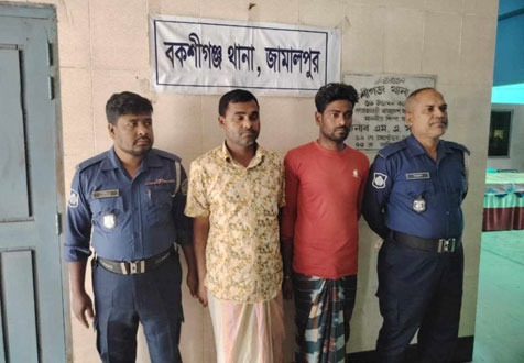 বকশীগঞ্জে চোরাই মোটরসাইকেল উদ্ধার, গ্রেফতার ২