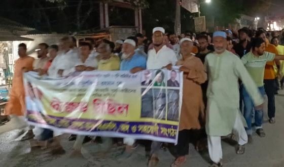 গফরগাঁওয়ে বিএনপি নেতাকে হত্যার হুমকি, প্রতিবাদে বিক্ষোভ মিছিল ও জিডি