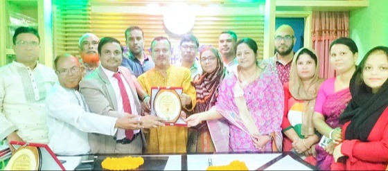 জামালপুরে ক্ষুদ্র ও কুটির শিল্প কেন্দ্রীয় সংস্কার কমিটির আহবায়ককে সংবর্ধনা