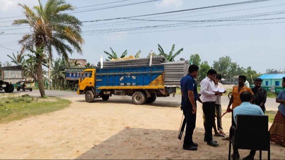 শেরপুরে ১৫ টি  অবৈধ হাইড্রোলিক হর্ণ জব্দ